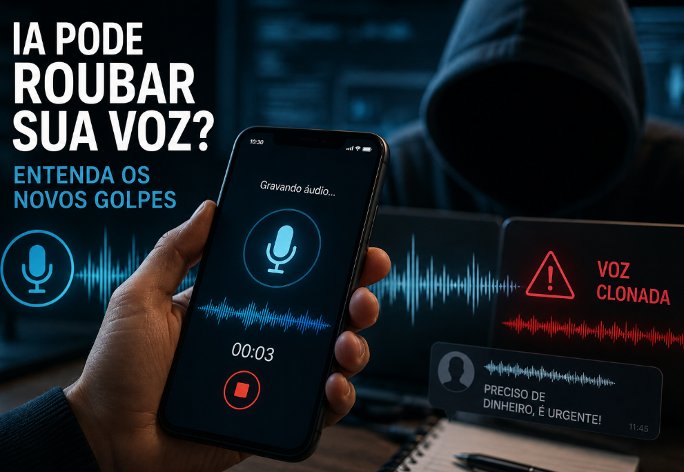 IA pode roubar sua voz Entenda os novos golpes