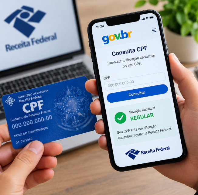 CPF online como consultar a situação cadastral pelo celular