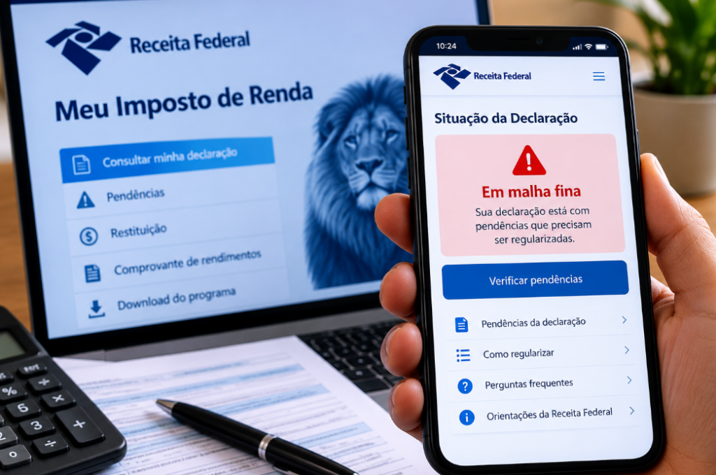 Meu Imposto de Renda como consultar pendências e sair da malha fina